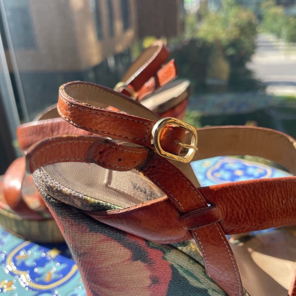 Valentino Multicolor Floral Wedges - Picture 5 of 6